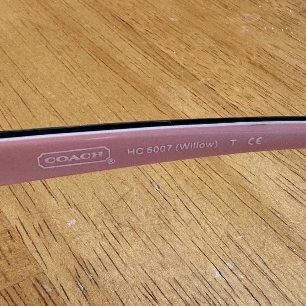 Coach Black and Pink Glasses FRAMES & CASE - Picture 2 of 8
